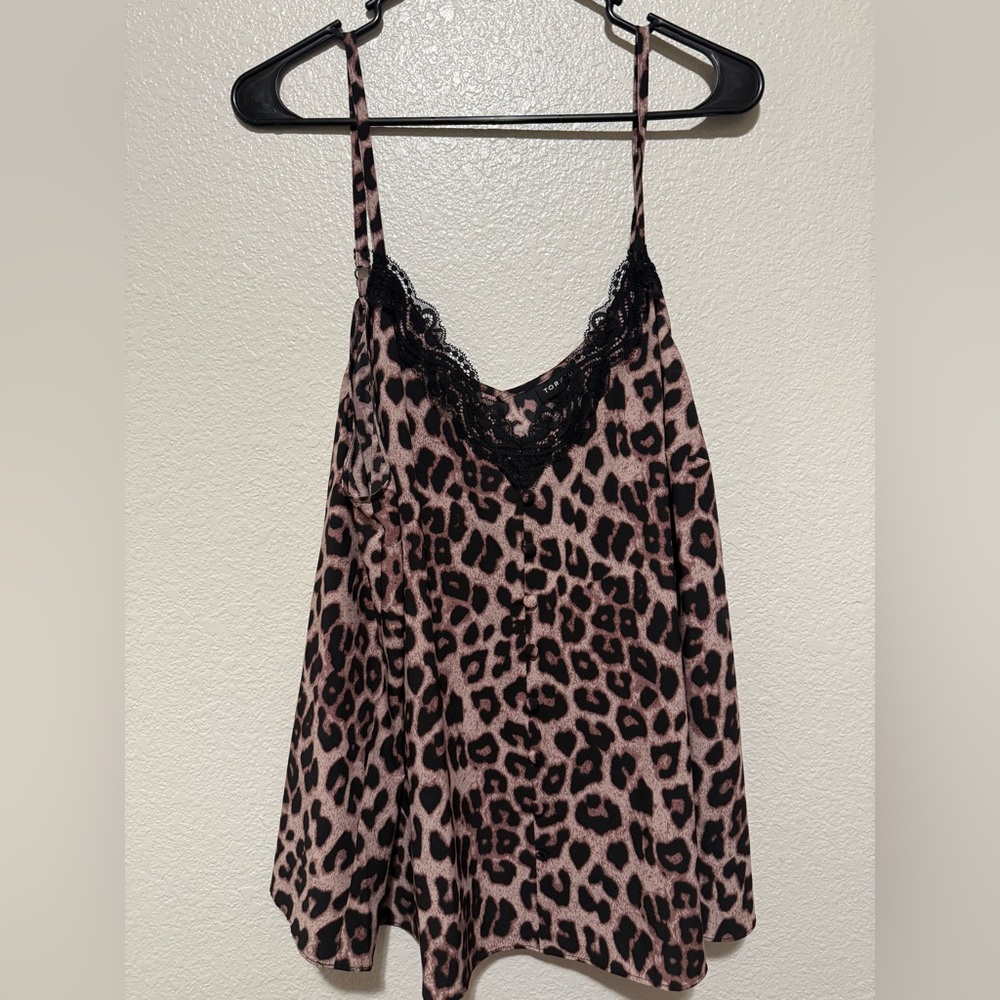 Torrid Pink Leopard Lace Chemise
